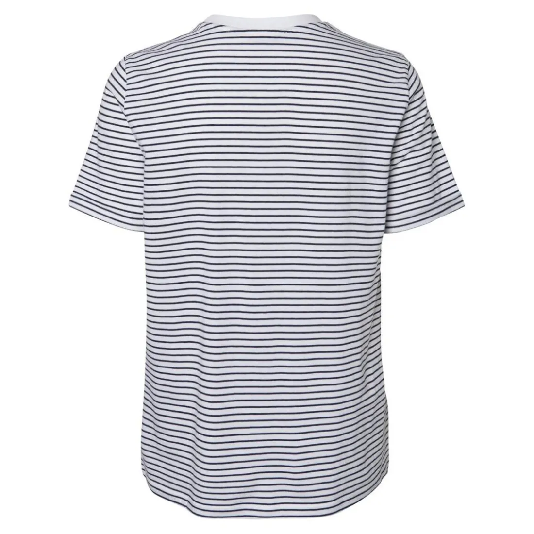 Tee shirt manches courtes à rayures Ria blanc en coton Ode