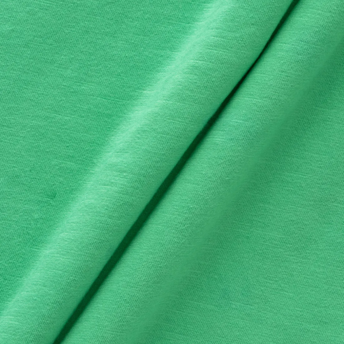 Tee Shirt Manches Courtes VISON menthe en coton blanc