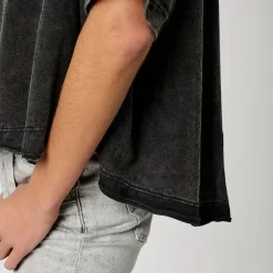 Tee Shirt Manches Courtes VISON noir en coton