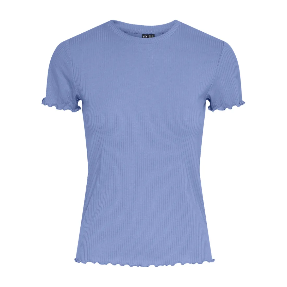 Tee shirt manches courtes Nicca bleu en viscose Kali
