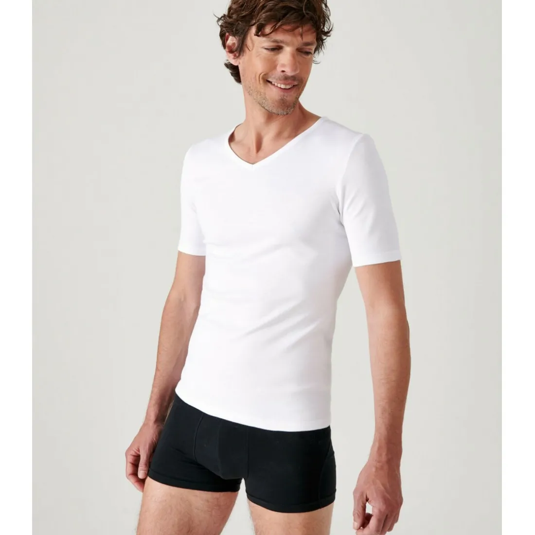 Tee Shirt Manches Courtes Blanc Thermolactyl