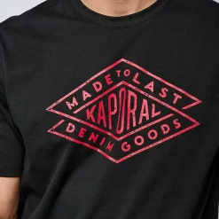 Tee Shirt Manches Courtes en coton TOKY Black noir