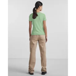 Tee shirt manches courtes Nicca vert en viscose Tara