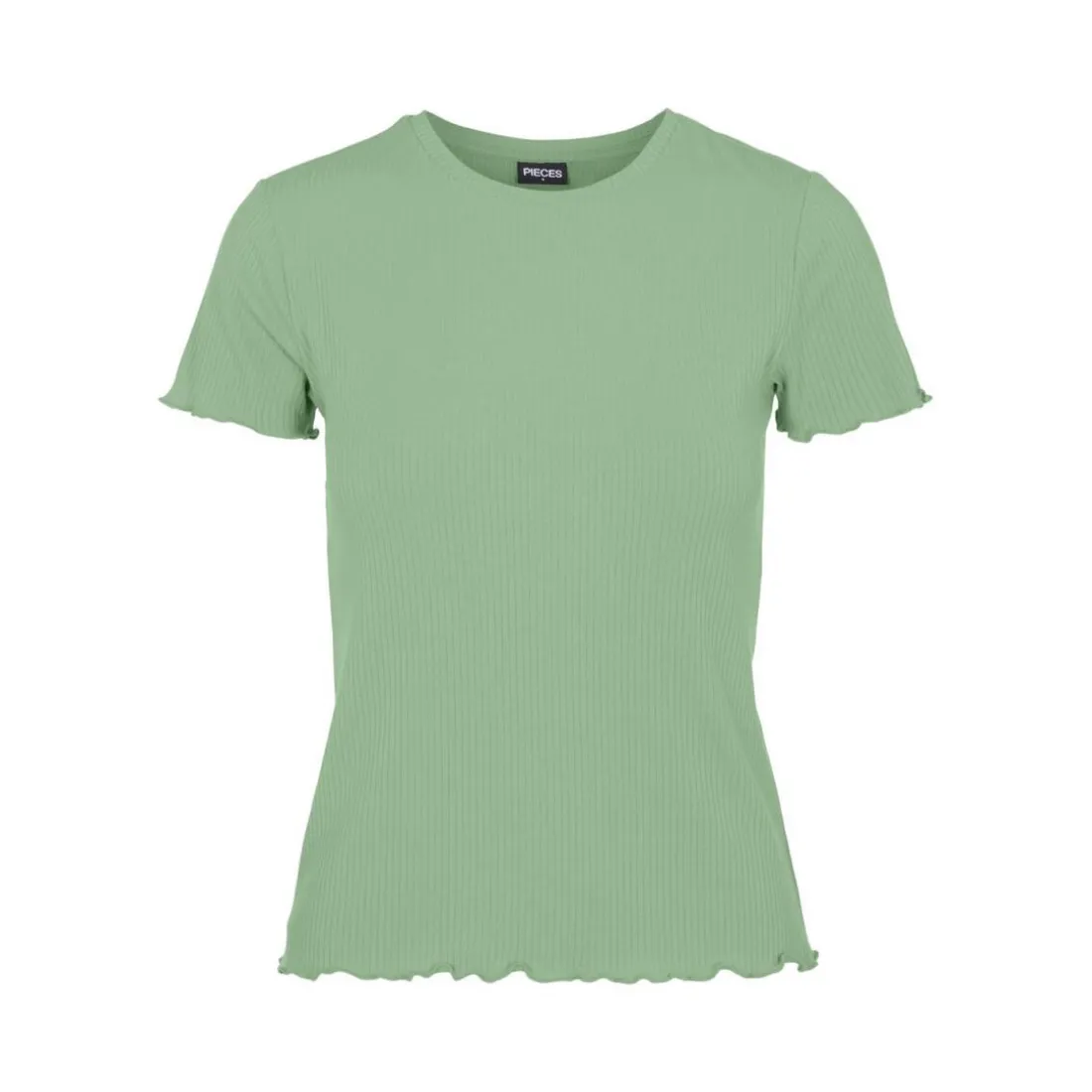 Tee shirt manches courtes Nicca vert en viscose Tara