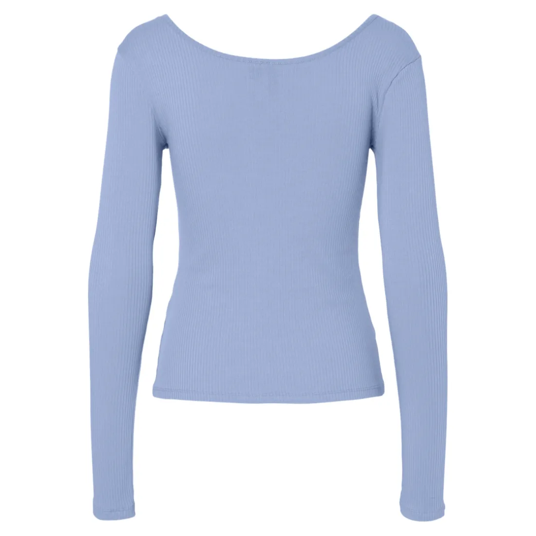 Tee shirt manches longues en coton Kitte bleu clair Gwen