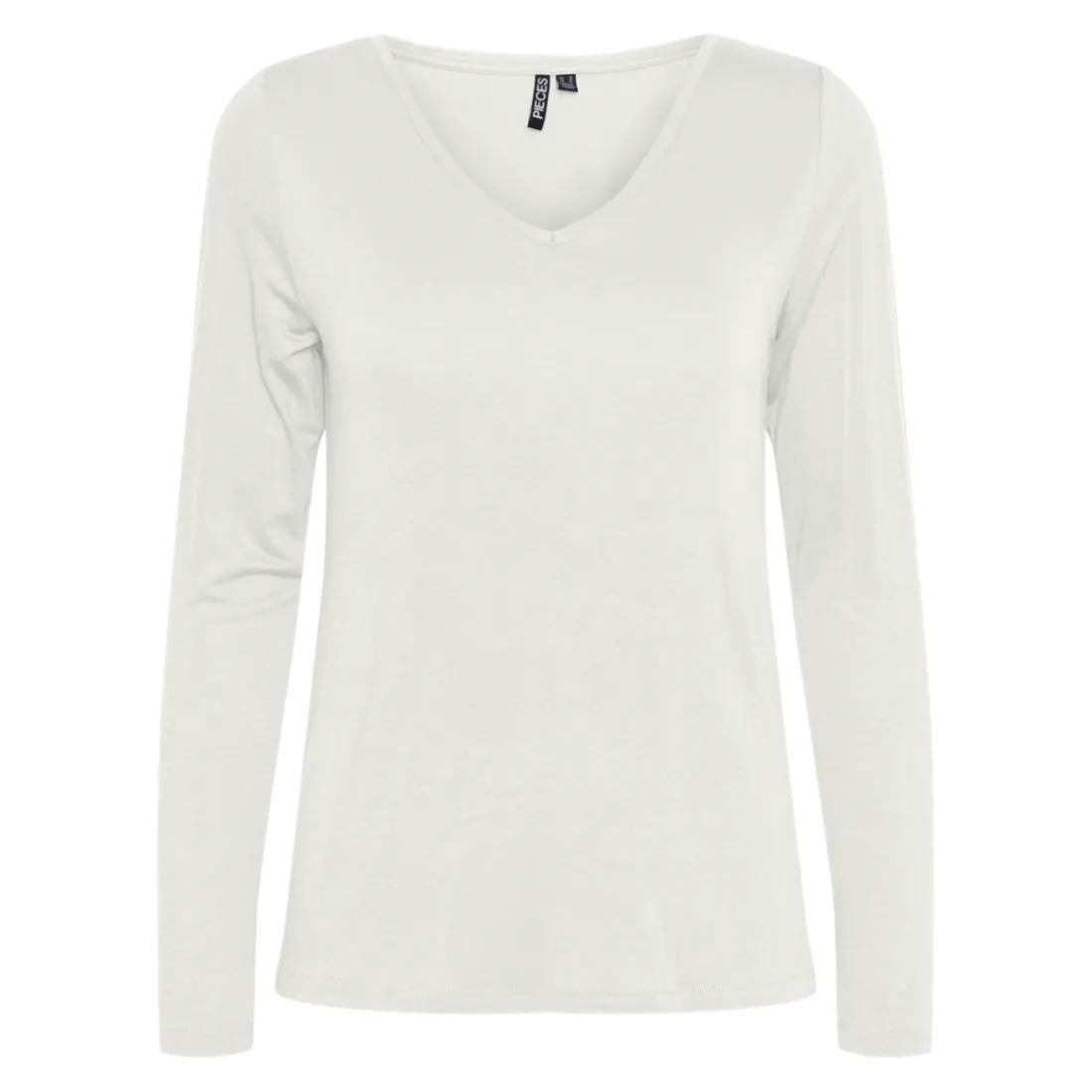 Tee shirt manches longues en viscose Billo blanc Maia