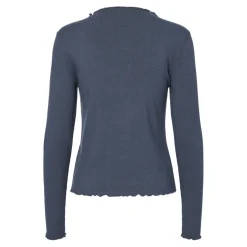 Tee shirt manches longues en viscose Nicca bleu Rhea
