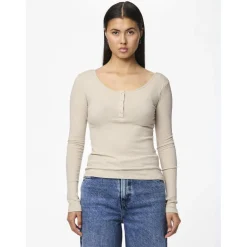 Tee shirt manches longues en coton Kitte rose Adele