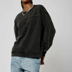 Tee Shirt manches longues VOLAR gris foncé en coton