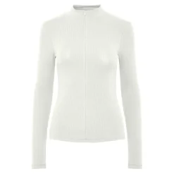 Tee shirt manches longues zippé en coton Kitte blanc Juno