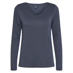 Tee shirt manches longues en viscose Billo bleu Yas