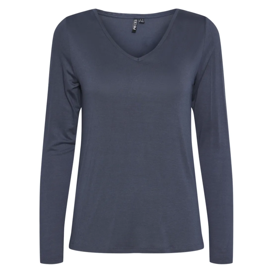 Tee shirt manches longues en viscose Billo bleu Yas