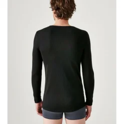 Tee Shirt noir à manches longues pour hommeThermolactyl