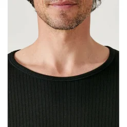 Tee Shirt noir à manches longues pour hommeThermolactyl