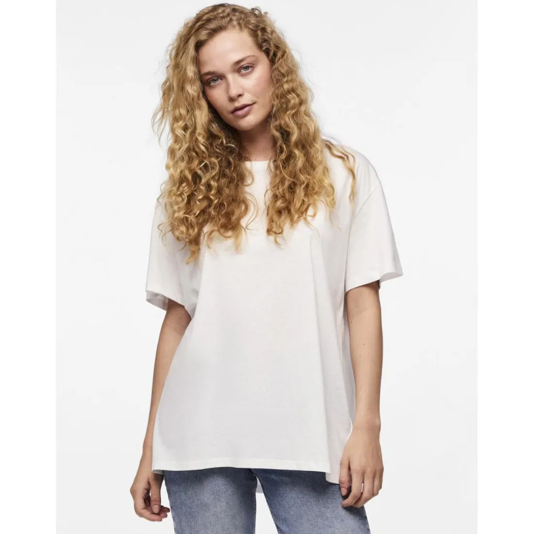 Tee shirt oversize manches courtes Sara blanc Louise