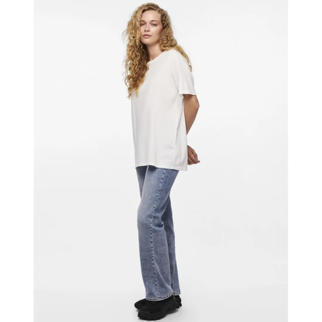 Tee shirt oversize manches courtes Sara blanc Louise