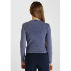 Tee-Shirt ALBINGI bleu en coton Amy