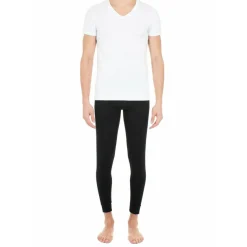 TEE-SHIRT BLANC EN COTON STRETCH COL V PROFOND – SUPREME COTTON
