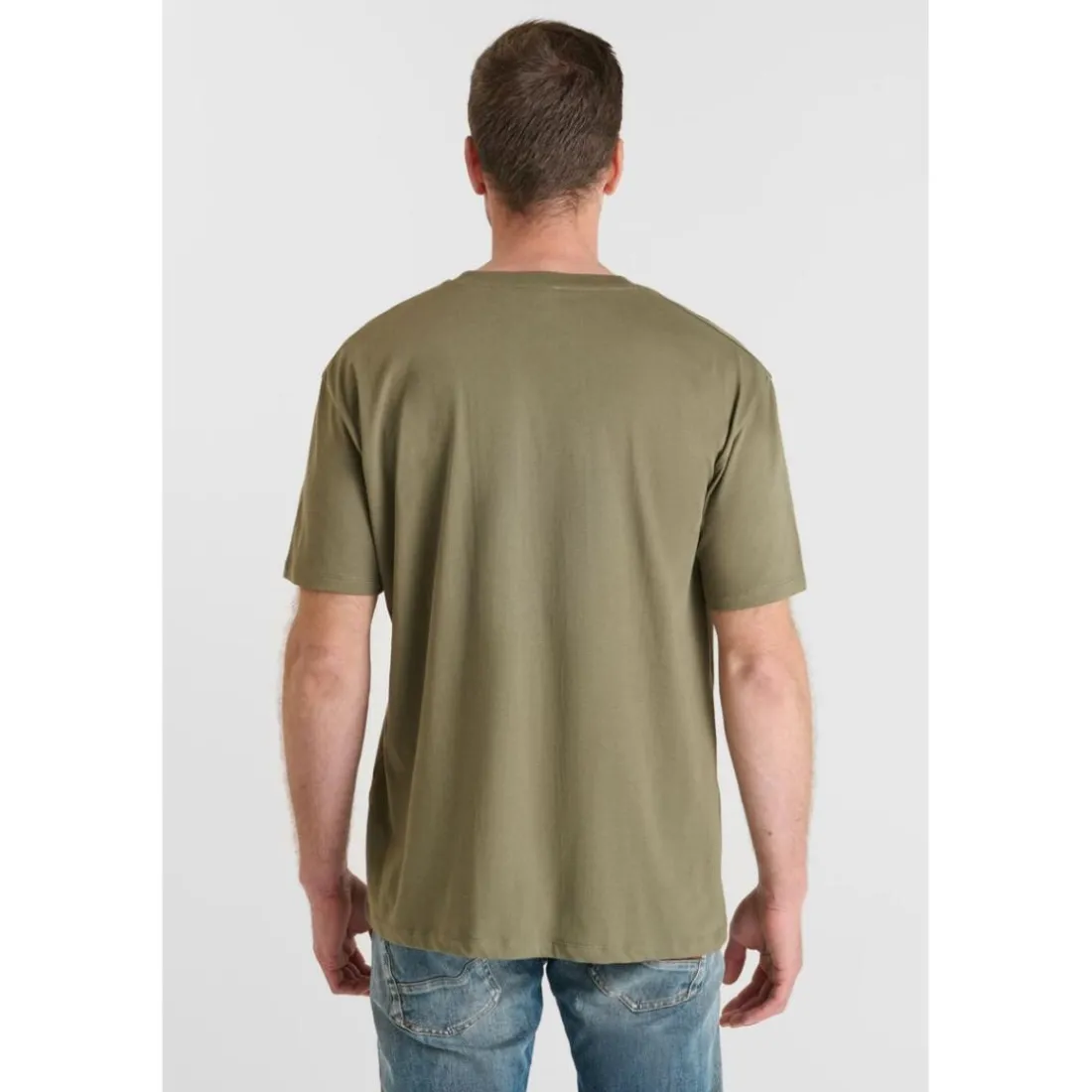 Tee-Shirt BRIGGS kaki en coton Chase