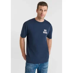 Tee-Shirt CLARKSON bleu en coton Fabe