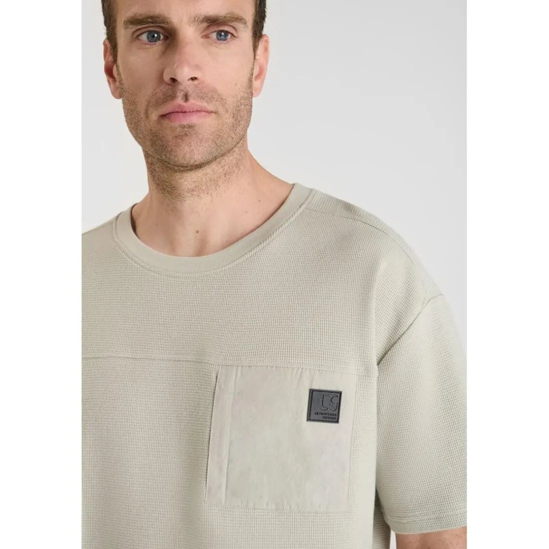 Tee-Shirt DEROS beige en coton Hugo