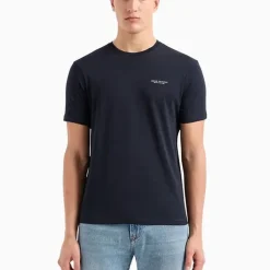 Tee-shirt en coton marine