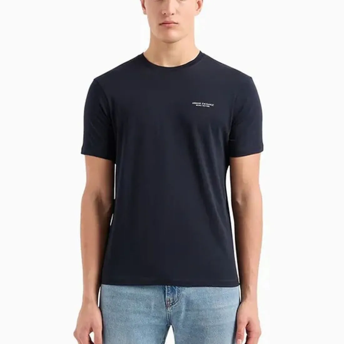 Tee-shirt en coton marine