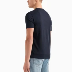 Tee-shirt en coton marine