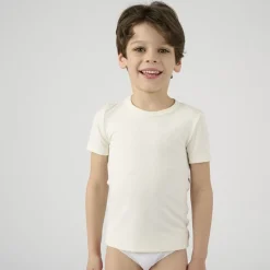 Tee-shirt Enfant Manches Courtes Ecru Thermolactyl