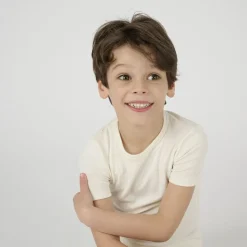 Tee-shirt Enfant Manches Courtes Ecru Thermolactyl
