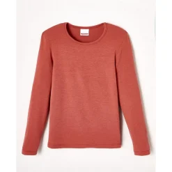 Tee-shirt Enfant Manches Longues Rose Terracotta Thermolactyl