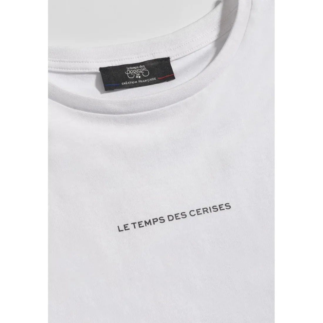 Tee-Shirt fille CATIGI blanc en coton