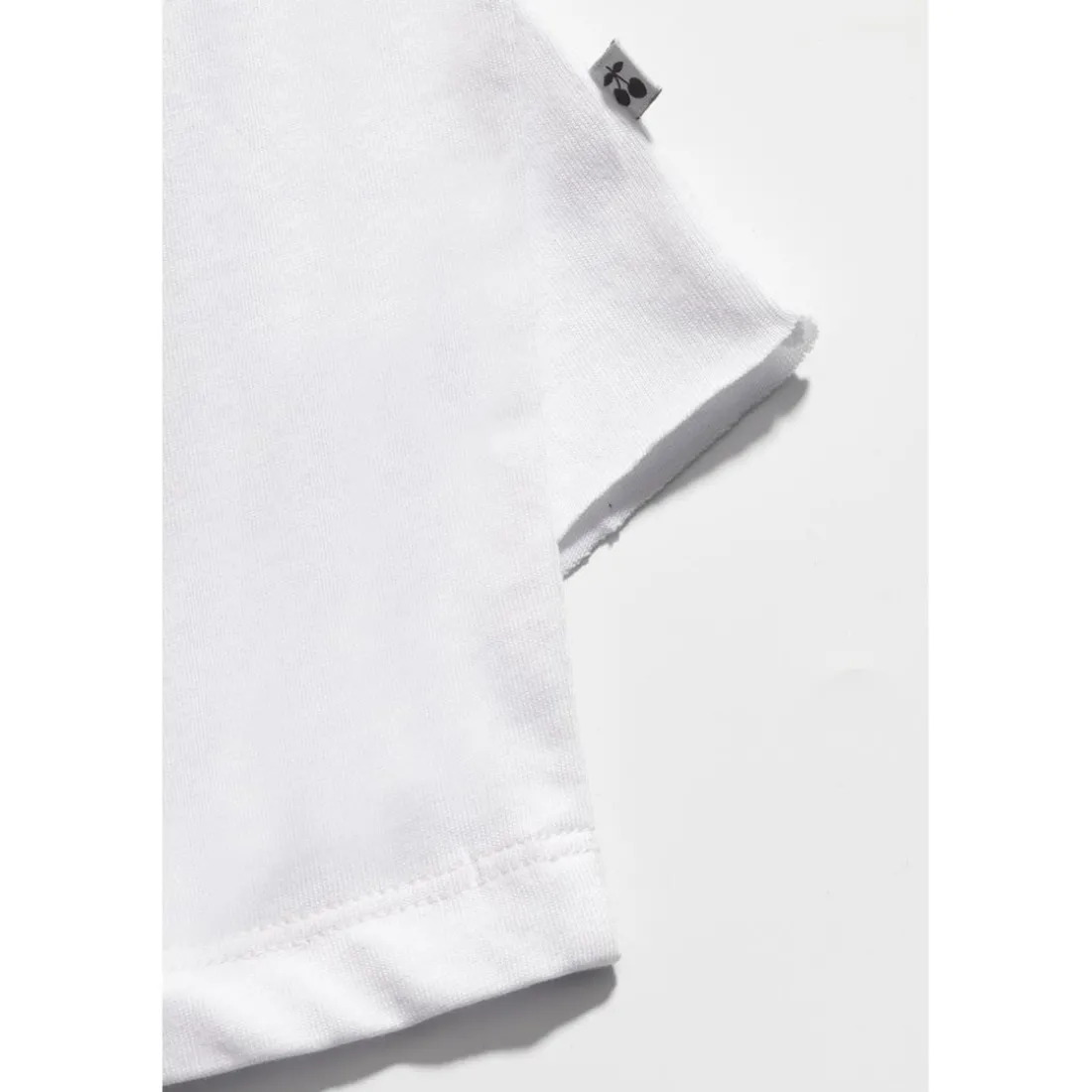 Tee-Shirt fille CATIGI blanc en coton