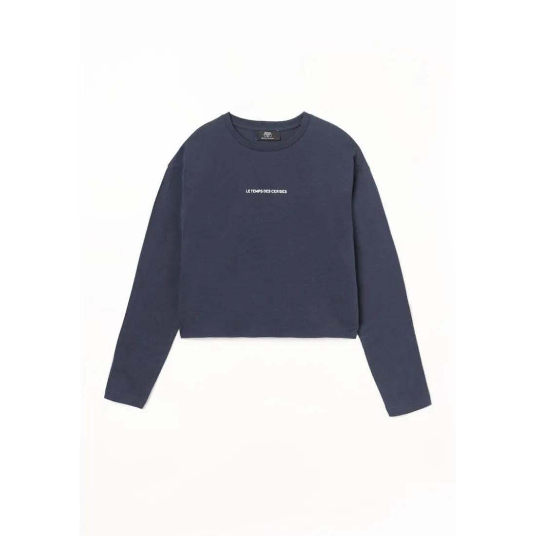 Tee-Shirt fille CATIGI bleu en coton