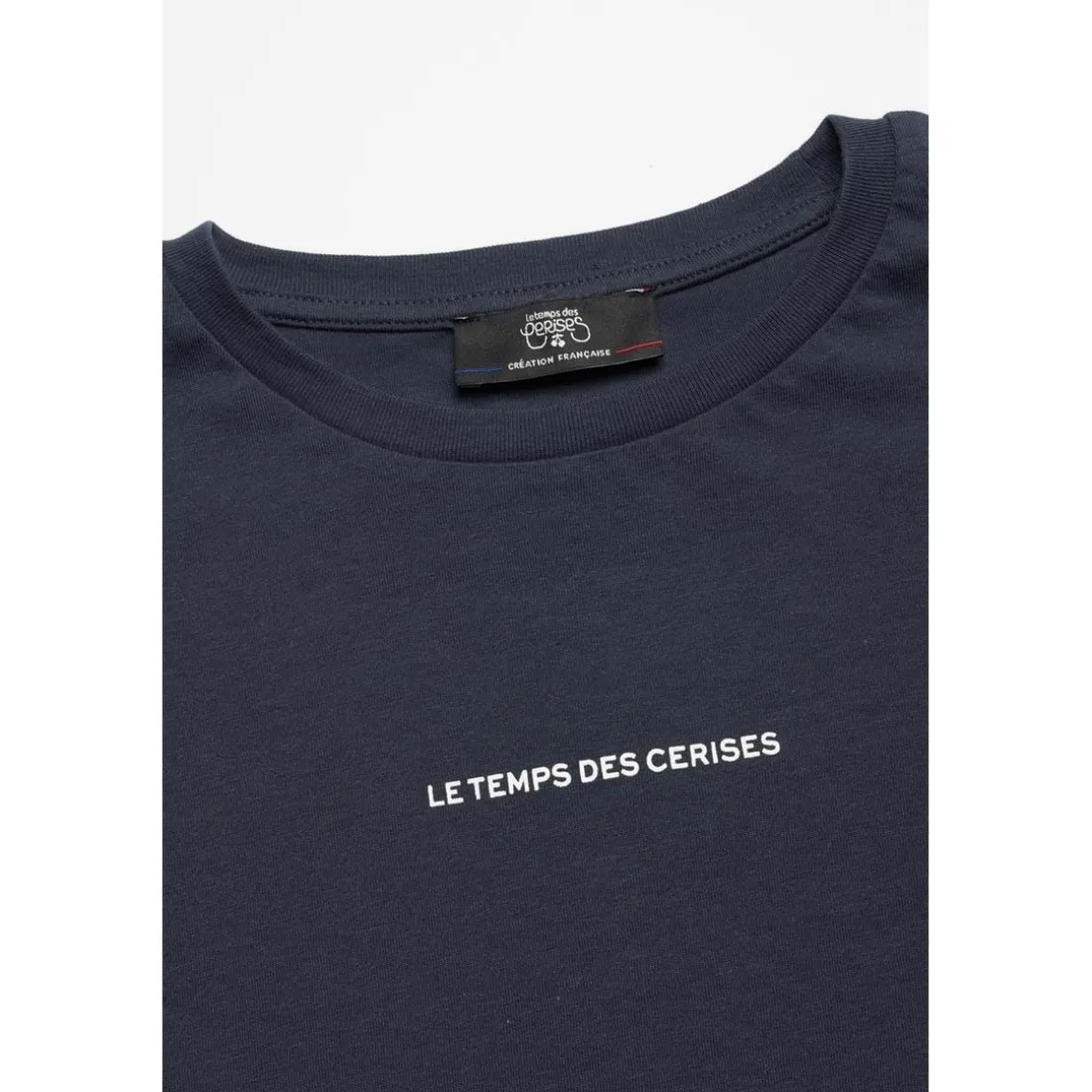 Tee-Shirt fille CATIGI bleu en coton