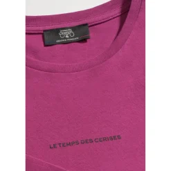 Tee-Shirt fille CATIGI rose en coton
