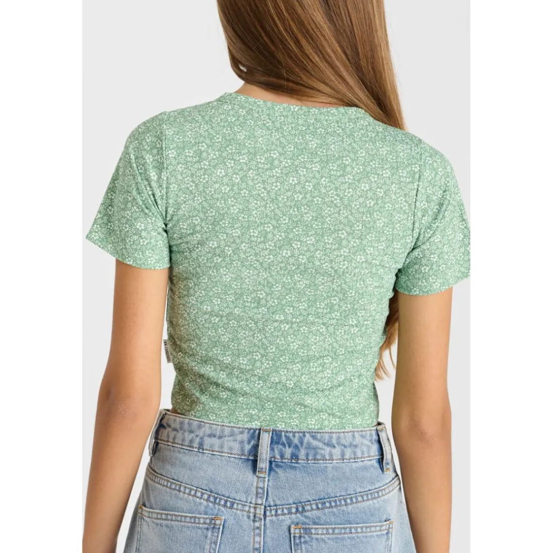 Tee-Shirt fille CERBEGI vert Nell