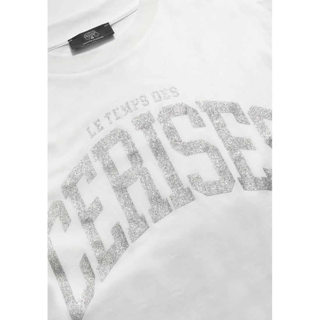 Tee-Shirt fille CLAUDEGI blanc en coton