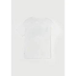 Tee-Shirt fille CLAUDEGI blanc en coton