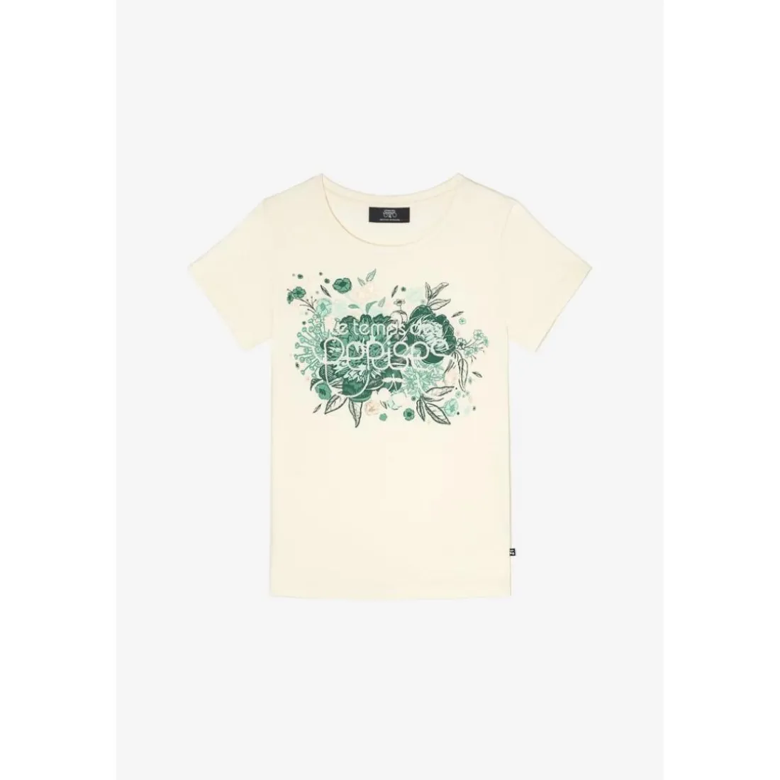 Tee-Shirt fille GRACYGI crème en coton