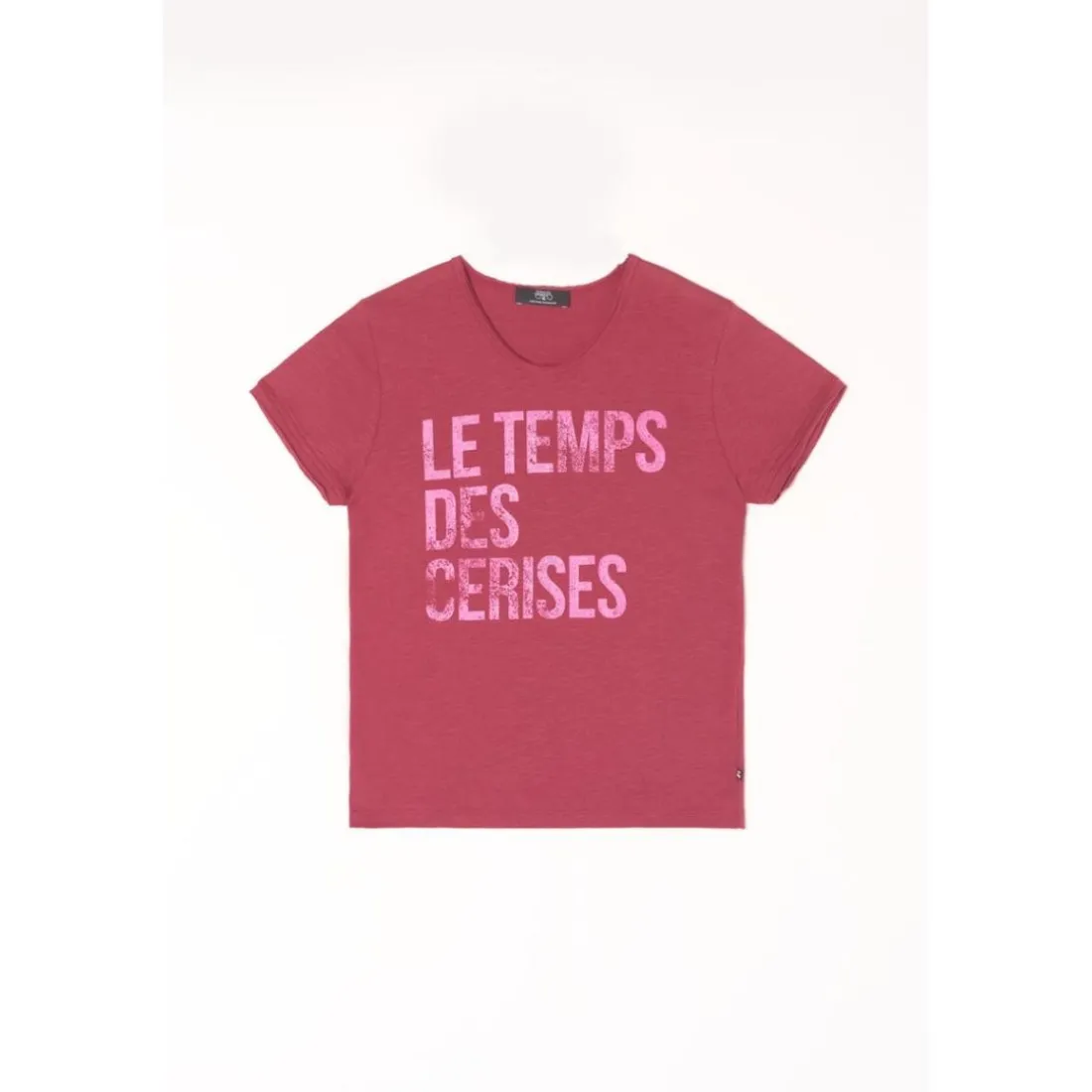Tee-Shirt fille LUCIUSGI rose Wynn en coton