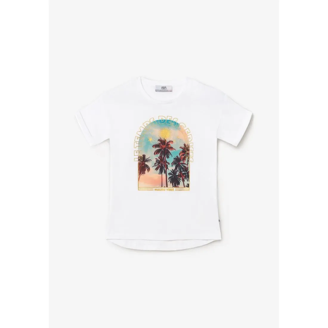 Tee-Shirt fille MISAGI blanc en coton