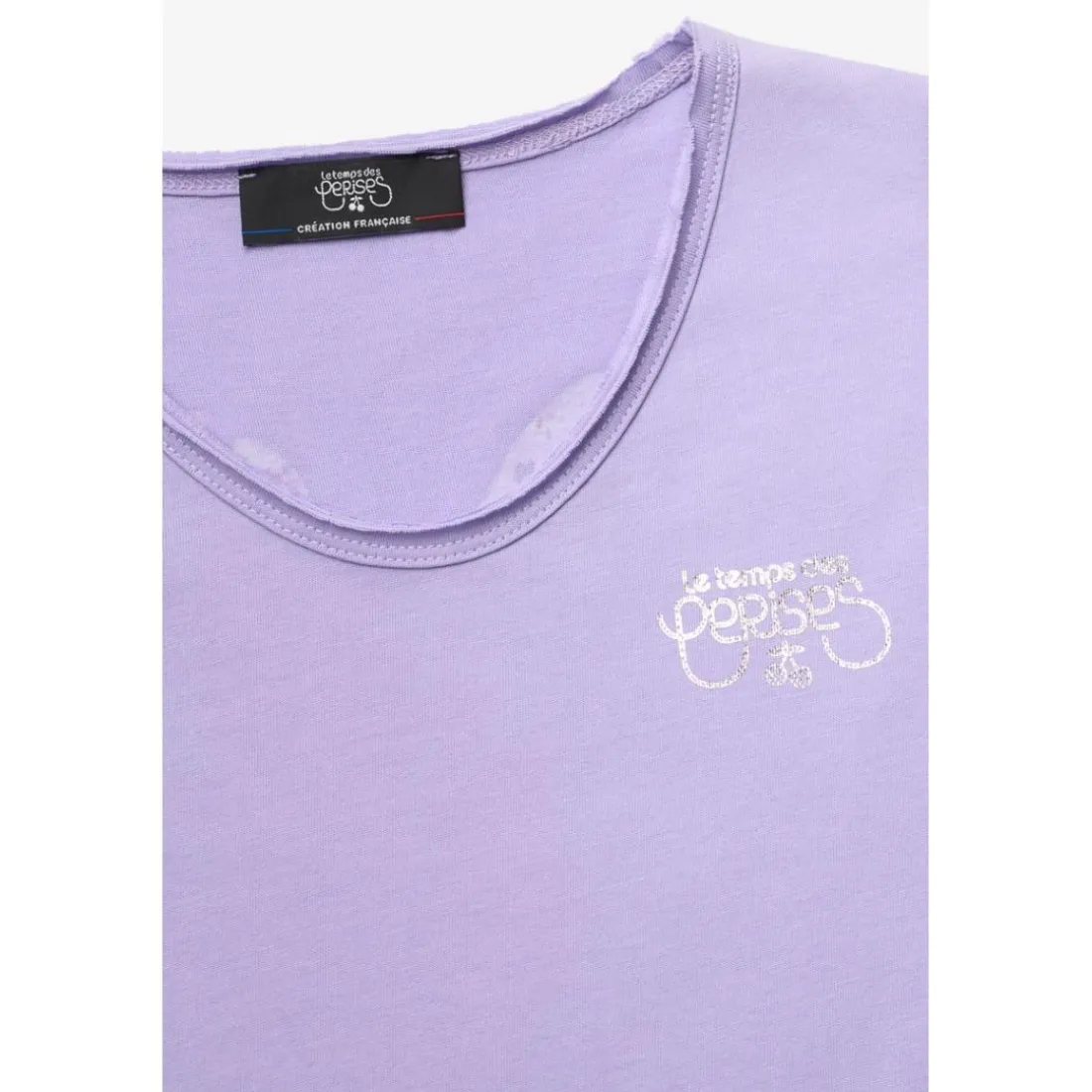 Tee-Shirt fille MODAGI violet Ruby en coton