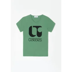 Tee-Shirt fille NITAGI vert Bella en coton