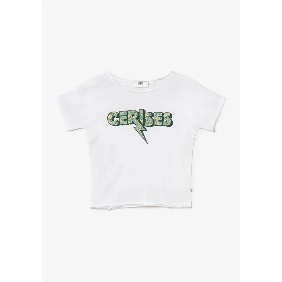 Tee-Shirt fille ROKIGI blanc en coton