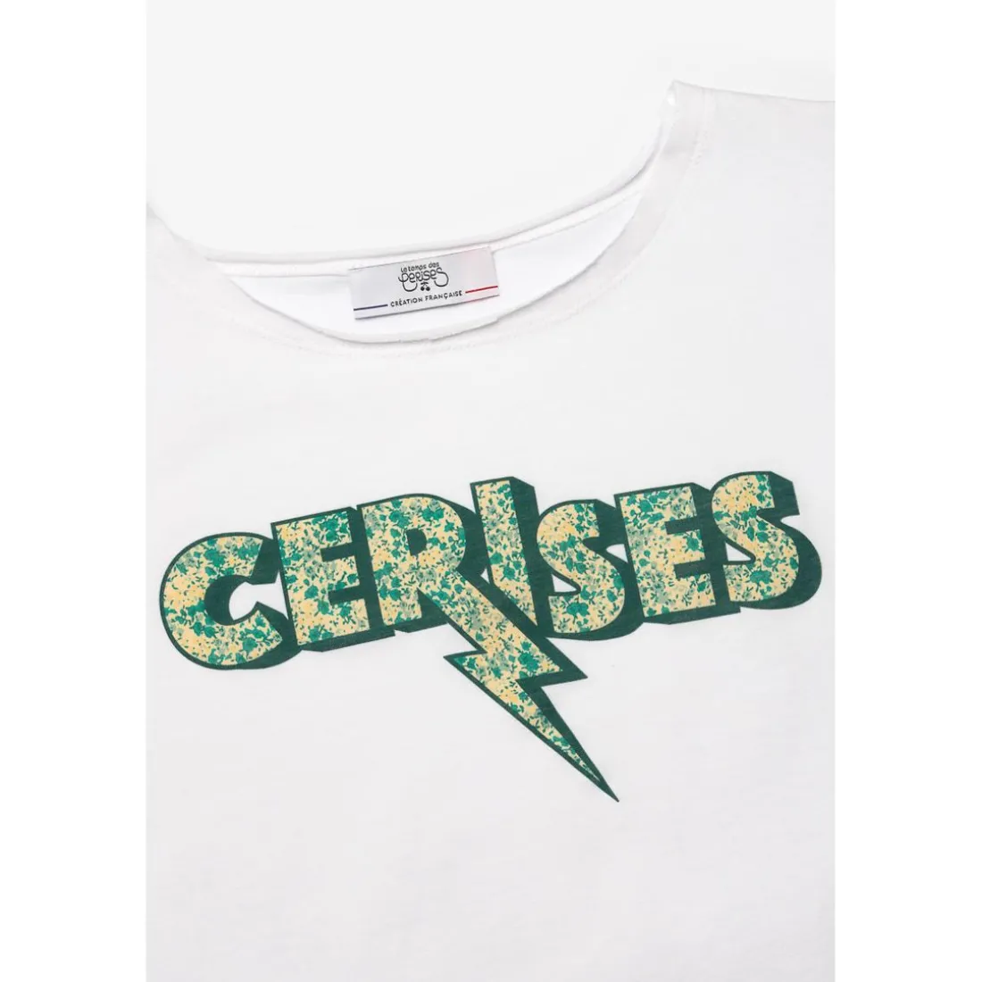 Tee-Shirt fille ROKIGI blanc en coton