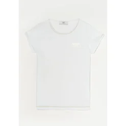 Tee-Shirt fille Smalltragi blanc en coton