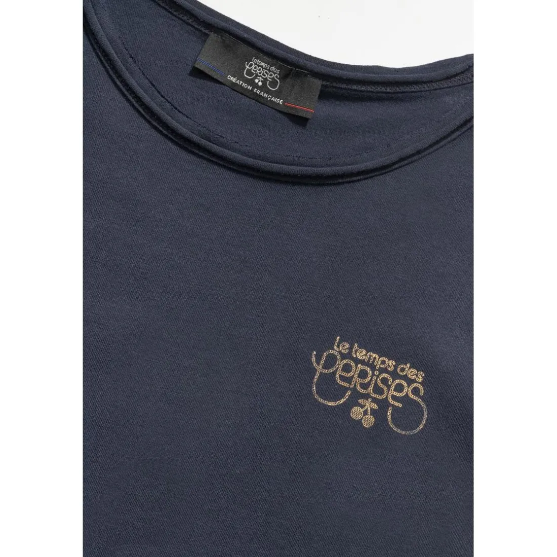 Tee-Shirt fille SMLTRAGI bleu en coton