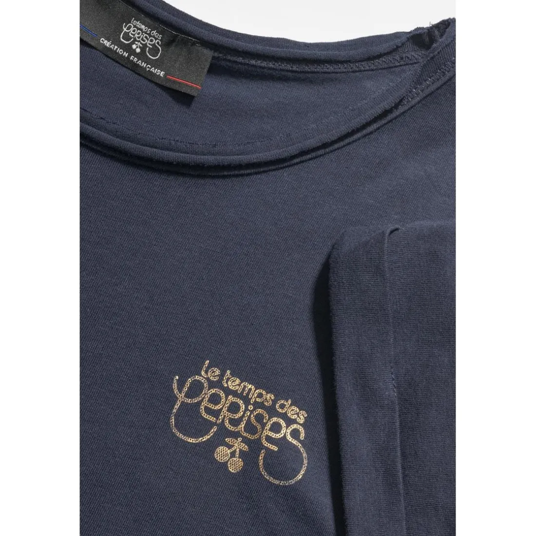 Tee-Shirt fille SMLTRAGI bleu en coton