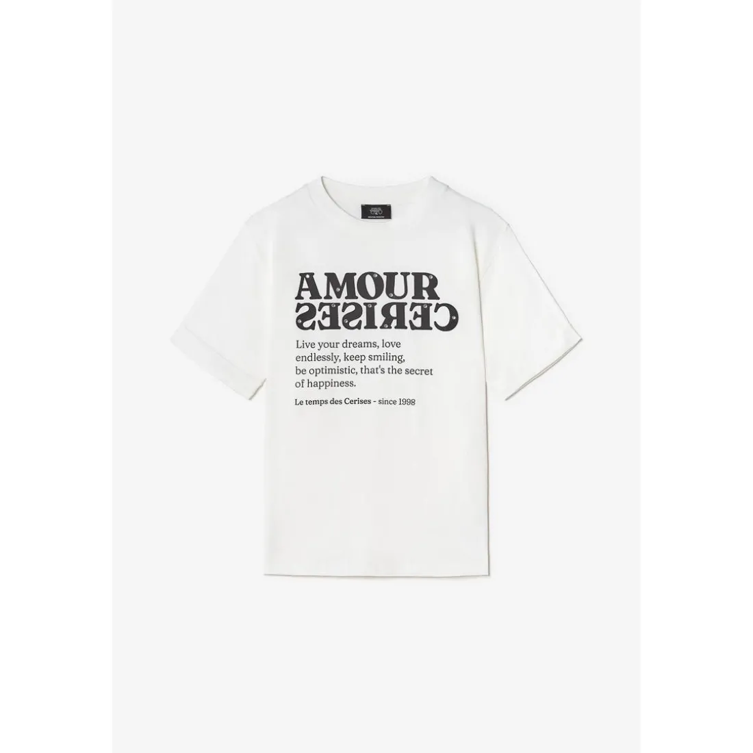 Tee-Shirt fille VICTOIRG marron en coton